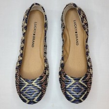 Lucky Brand: Women's 6.5 Blue South West Classic Ballet Flat