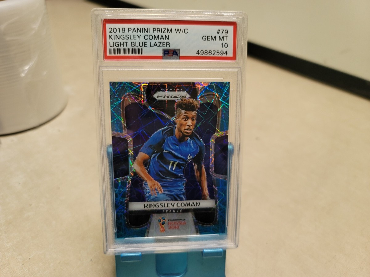 2018 Panini Prizm World Cup Light Blue Lazer /125 Kingsley Coman