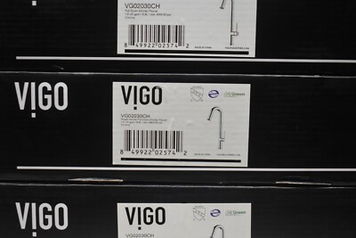 VIGO VG02030CH Oakhurst 1.8 GPM Single Handle Pull-Down Kitchen Faucet - Chrome