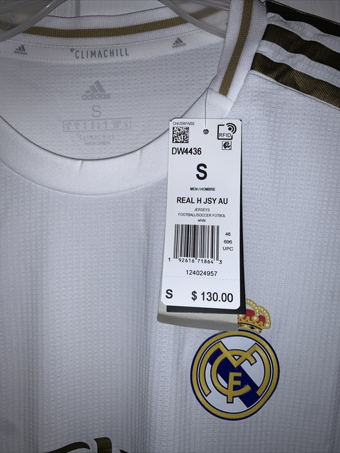 adidas Mens Fly Emirates Dw4436 White Soccer Jersey Real Madrid Size Small  for sale online | eBay