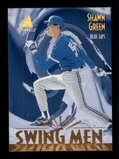 1996 PINNACLE SWING MEN #279 SHAWN GREEN TORONTO BLUE JAYS