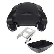 King Trunk Backrest Speakers Mount Rack Fit For Harley Touring Road Glide 14-Up