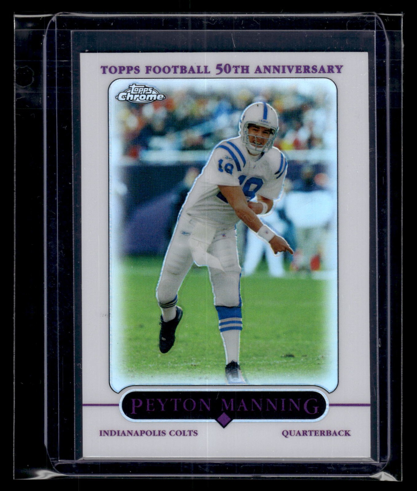 2005 Topps Chrome Refractor #136 Peyton Manning Colts HOF