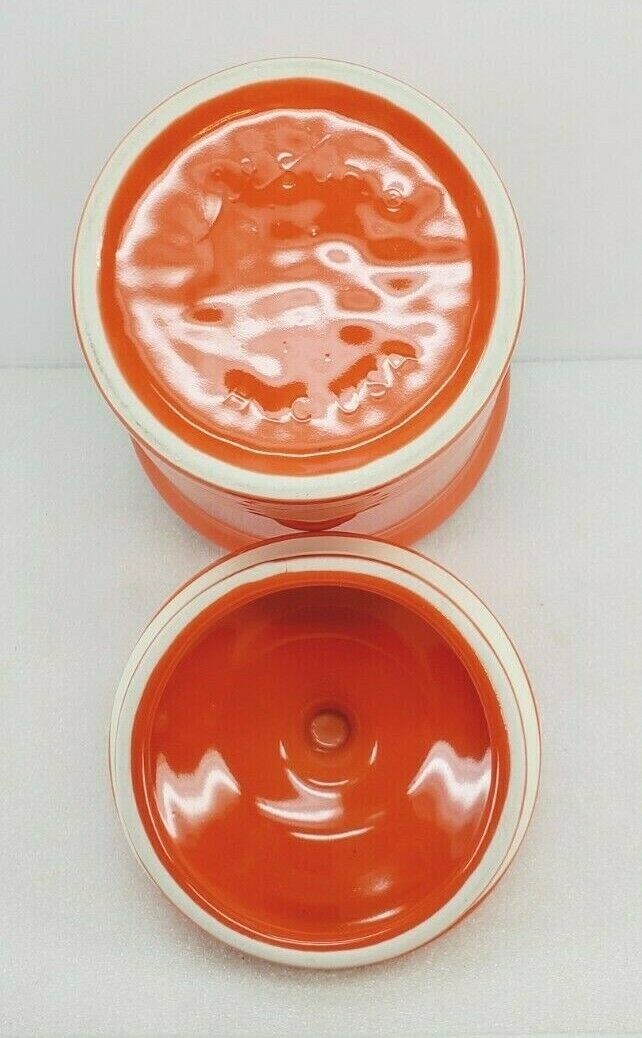FIESTAWARE FIESTA MEDIUM CANISTER CROCK poppy orange NEW eBay