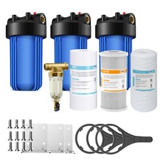 10 Inch Big Blue Whole House Water Filter Housing Filtration System 10" x 4.5"