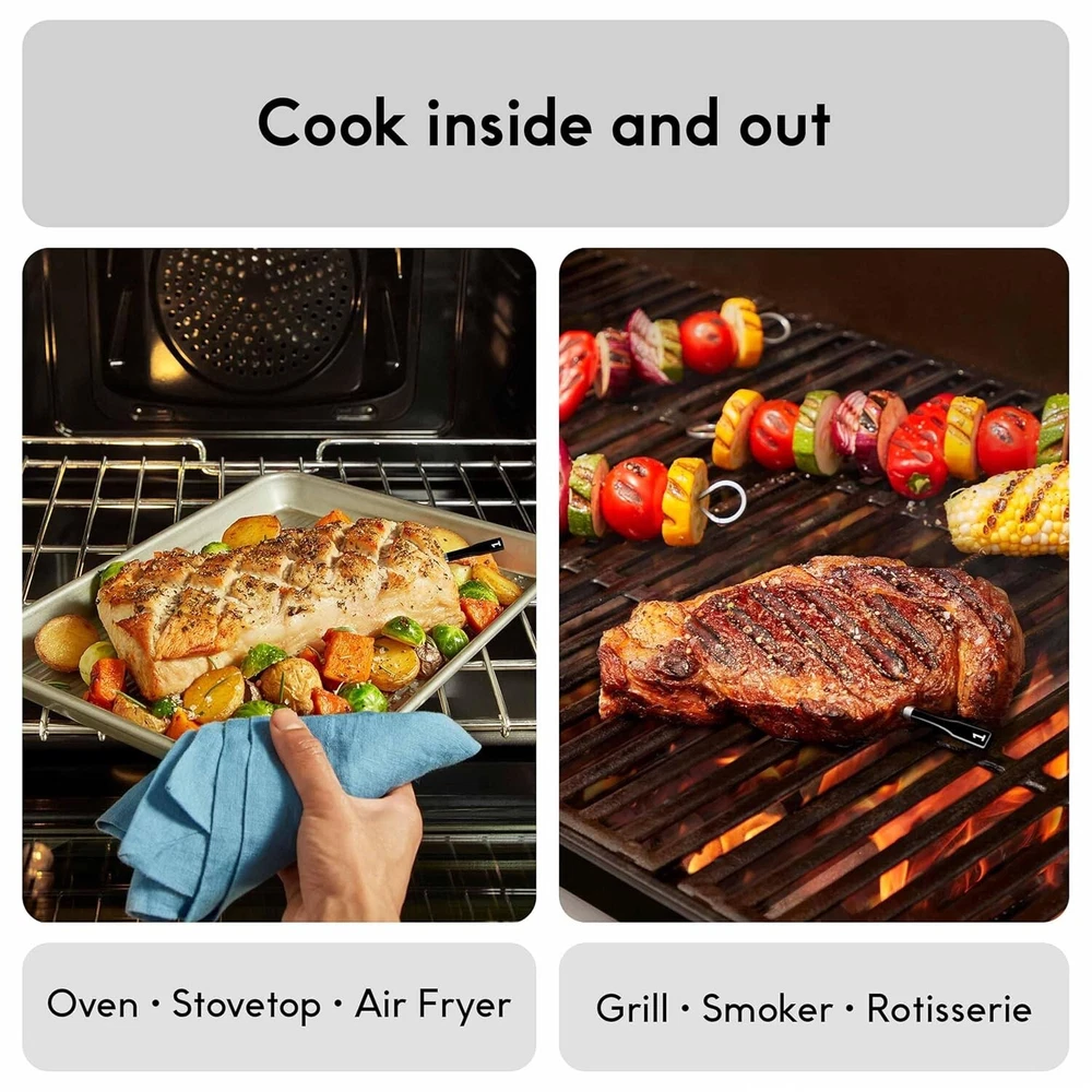 Bluetooth Meat Thermometer with Quad Sensors & Ultra-Thin Probe for Precision Bluetooth Meat Thermometer with Quad Sensors & Ultra-Thin Probe for Precision