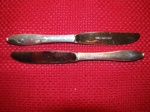 LOT OF 2 TOWLE STERLING VESPERA HOLLOW HANDLE BUTTER SPREADER NO MONOGRAM