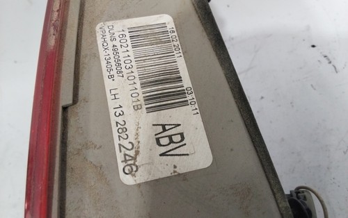 13282246 scheinwerfer hinten links OPEL ASTRA J SPORTS TOURER COSMO 2011 1813948