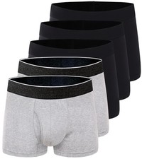 AIRCUTE Urine Incontinence Underwear Men's Washable Leak Proof Boxers 3XL 5 Pack