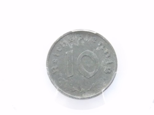 PCGS XF 10 Pfennig 1942 G SWASTIKA Germany Third Reich J-371 Coin Reichspfennig - Picture 11 of 11