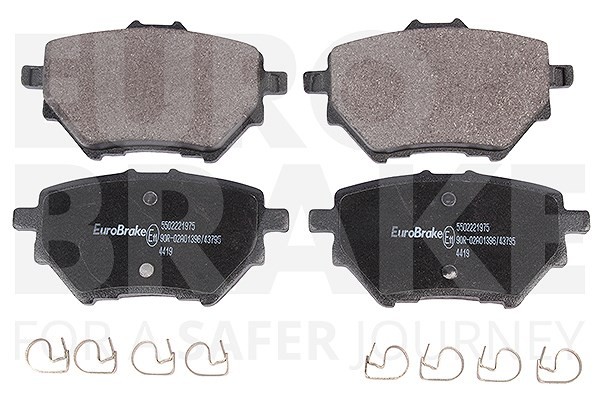 Eurobrake Bremsbelagsatz, Scheibenbremse Hinterachse U.A. FüR CitroËN, Ds, Opel-image