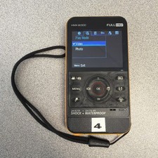 Samsung HMX-W300 Full HD Pocket Camcorder Y2K Black/Orange