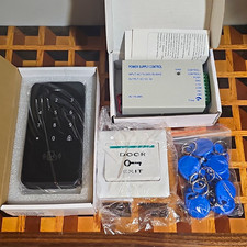 Outdoor Door Access Control Kit IP68 RFID KEYPAD POWER SUPPLY EXIT BUTTON KEYFOB