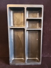 Steelcase Desk Drawer Plastic Office Supply Organizer Black 13" x 7.25" x 1.5"