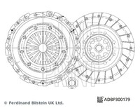 1X Blue Print ADBP300179 Kupplungssatz FüR Peugeot