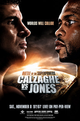 Calzaghe Vs. Jones PPV 12x18 Boxing Fight Poster Reprint