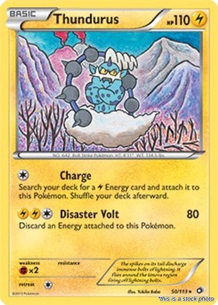 Thundurus (BW Legendary Treasures) [050/113 - Deck Exclusives] Pokemon 201609 MP