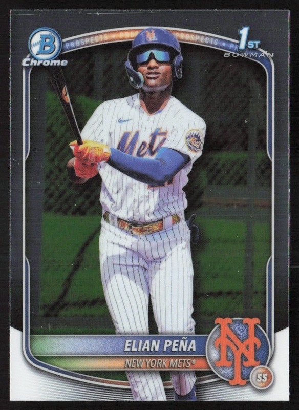 2025 Bowman Chrome Prospects Elian Pena #BCP-155 GS1-4