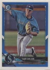 2018 Bowman Draft Chrome Blue Refractor 6/150 Sam Carlson #BDC-175 s3g