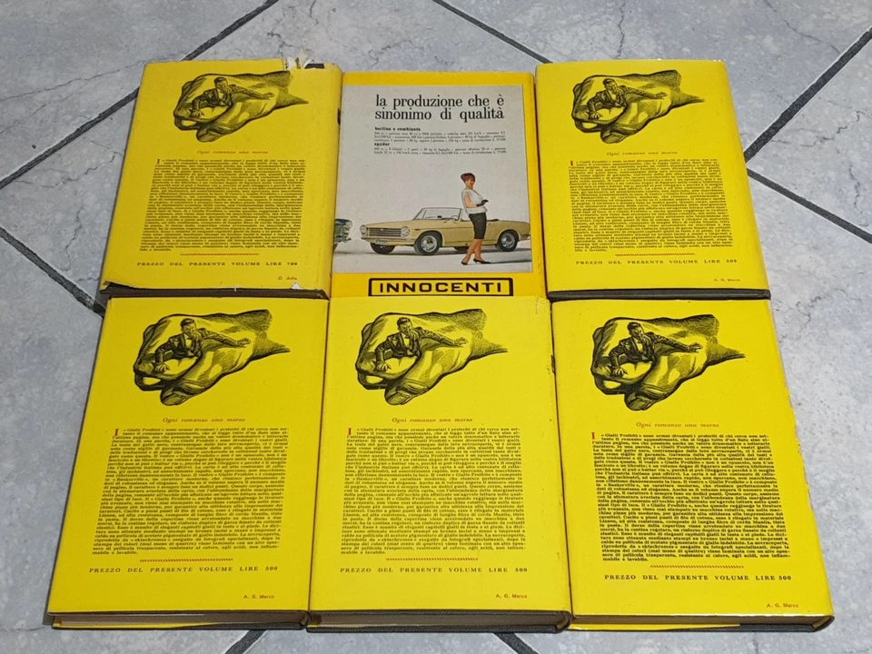 Lotto x6 I GIALLI PROIBITI 93/94-120-157-160-161-165 - Anni '60 LONGANESI 1a ED. - Immagine 3 di 4