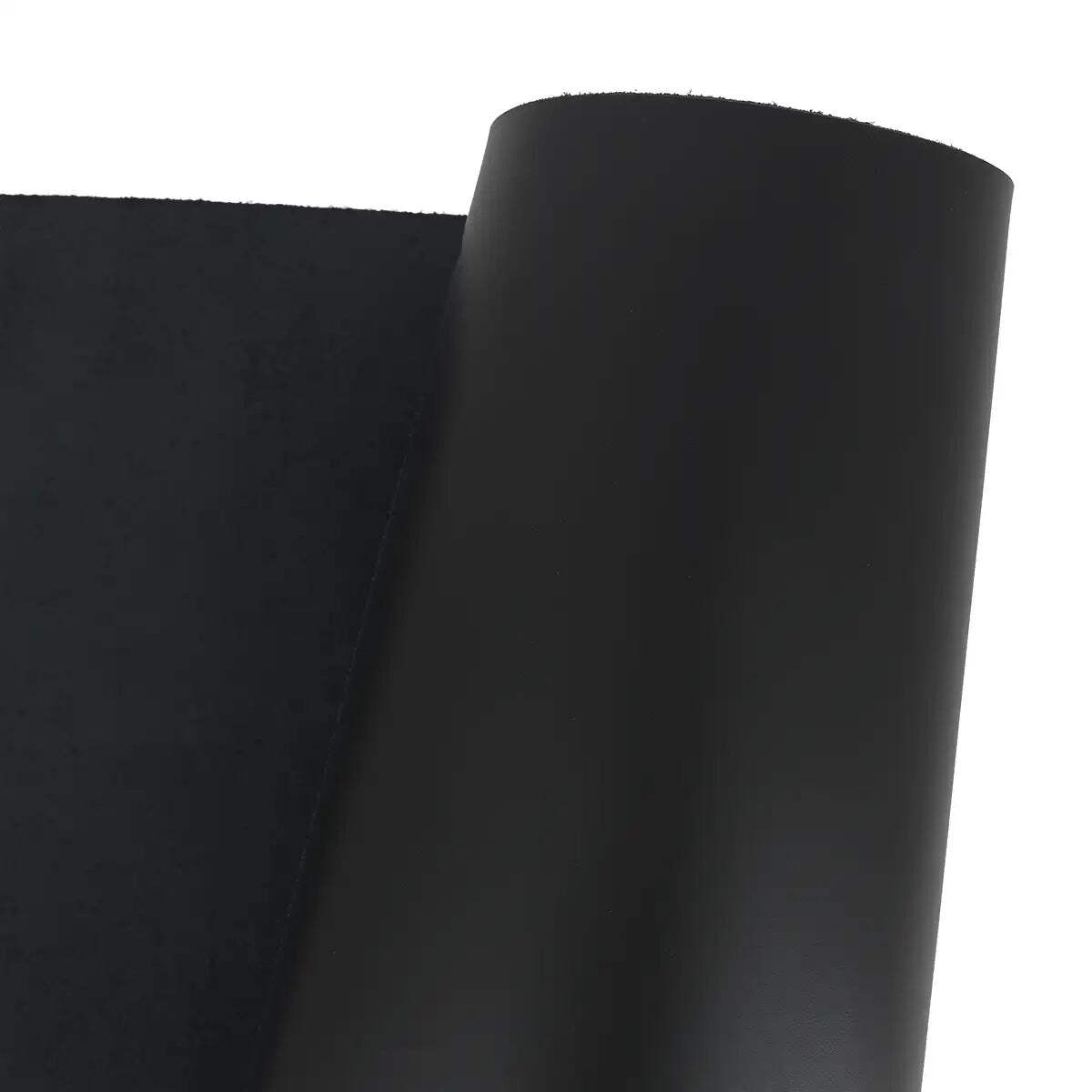 Peau de cuir de vachette lisse noir ferme de 1.5mm d'épaisseur pour maroquinerie L78