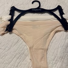 Gap Body 2 Pair Modal Spandex Thong Panties Size Medium Underwear Gapbody
