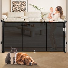 81" Retractable Baby Gate Extra Wide, 41" Tall Retractable Dog Gate for Stairs