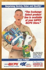 2004 AAFES BX/PX Store Print Ad/Poster Army Military Cleaning Supplies Art 00s