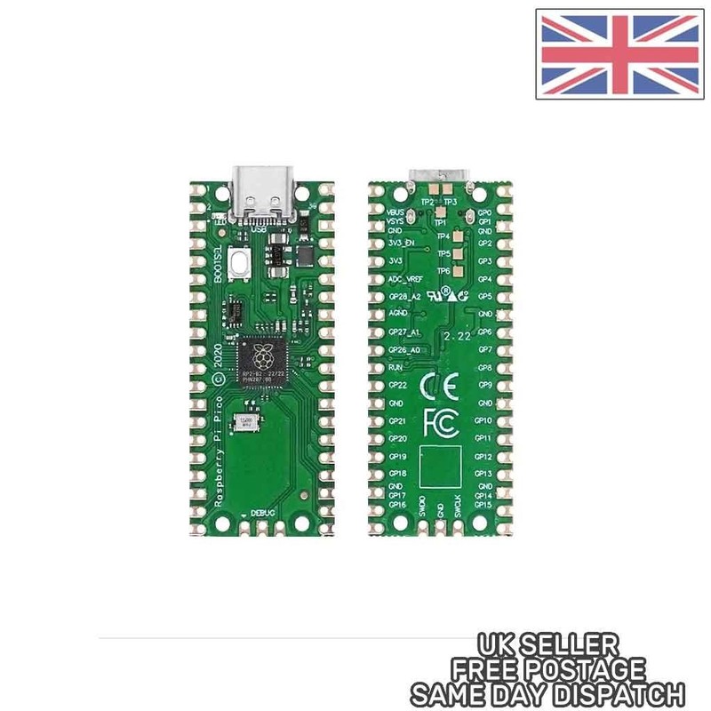 RP2040 Pico - Raspberry pi compatible devboard -USB C - UK Seller - Free postage