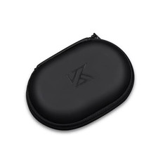 KZ PU Leather Earphone Case - Oval Travel Organizer for Headset Accessories