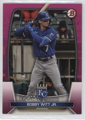 2023 Bowman Fuchsia /299 Bobby Witt Jr #57 9b3