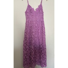ASTR The Label Lace Dress Womens Size Medium Purple