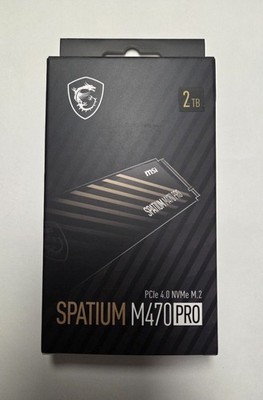 MSI SPATIUM M470 PRO PCIe 4.0 NVMe M.2 2280 2TB PCI-Express 4.0 x4 SSD