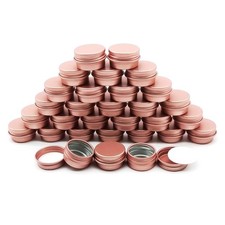 30pack 5ml Lip Balm Tin Cans, 5g Aluminum Makeup Sample Containers with Screw...
