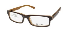 NEW GUESS 9059 GLASSES BROWN PLASTIC FULL-RIM RECTANGULAR BRN WOMENS 47-15-130