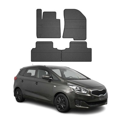 OMAC Gummi Fußmatten für Kia Carens 2013-2019 Automatten Gummi Schwarz 4tlg
