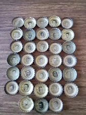 1966 Coke Football Bottle Caps  ALL-STARS lot 33 different caps