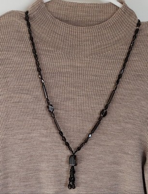 Brown Smokey Quartz Multi Size Faceted Nugget Beads Handmade Necklace 31.5 inch