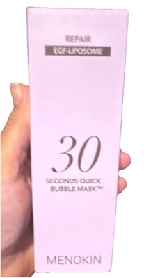 MENOKIN Quick Bubble Mask EGF Liposome Repair 95ml Pink