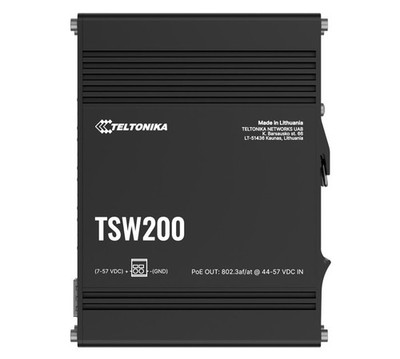 Teltonika TSW200 Industrial PoE+ Ethernet Switch 2x SFP Ports 8x PoE+ Ports