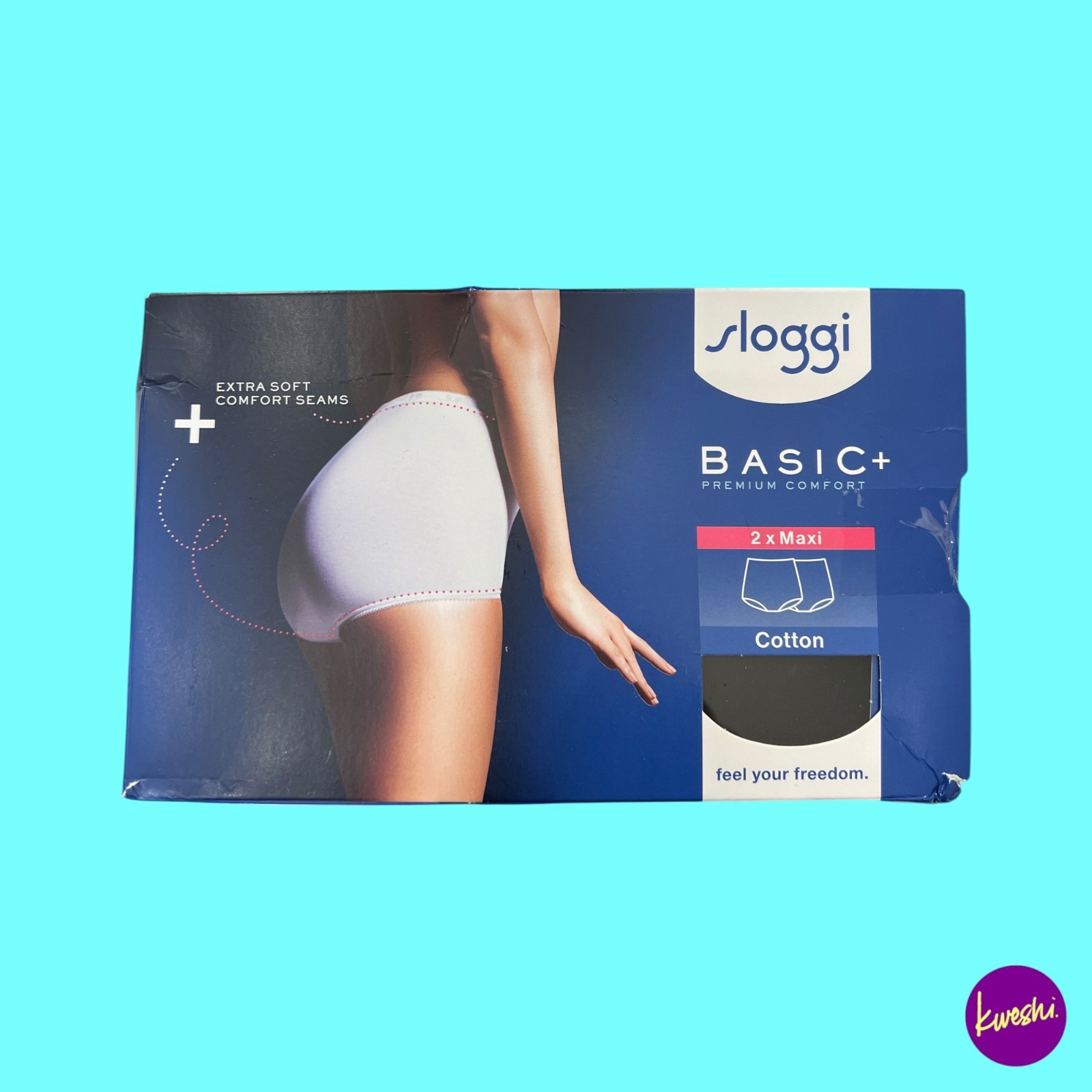 Sloggi Women's Black Panties Basic+ Maxi (X2) - Image 2