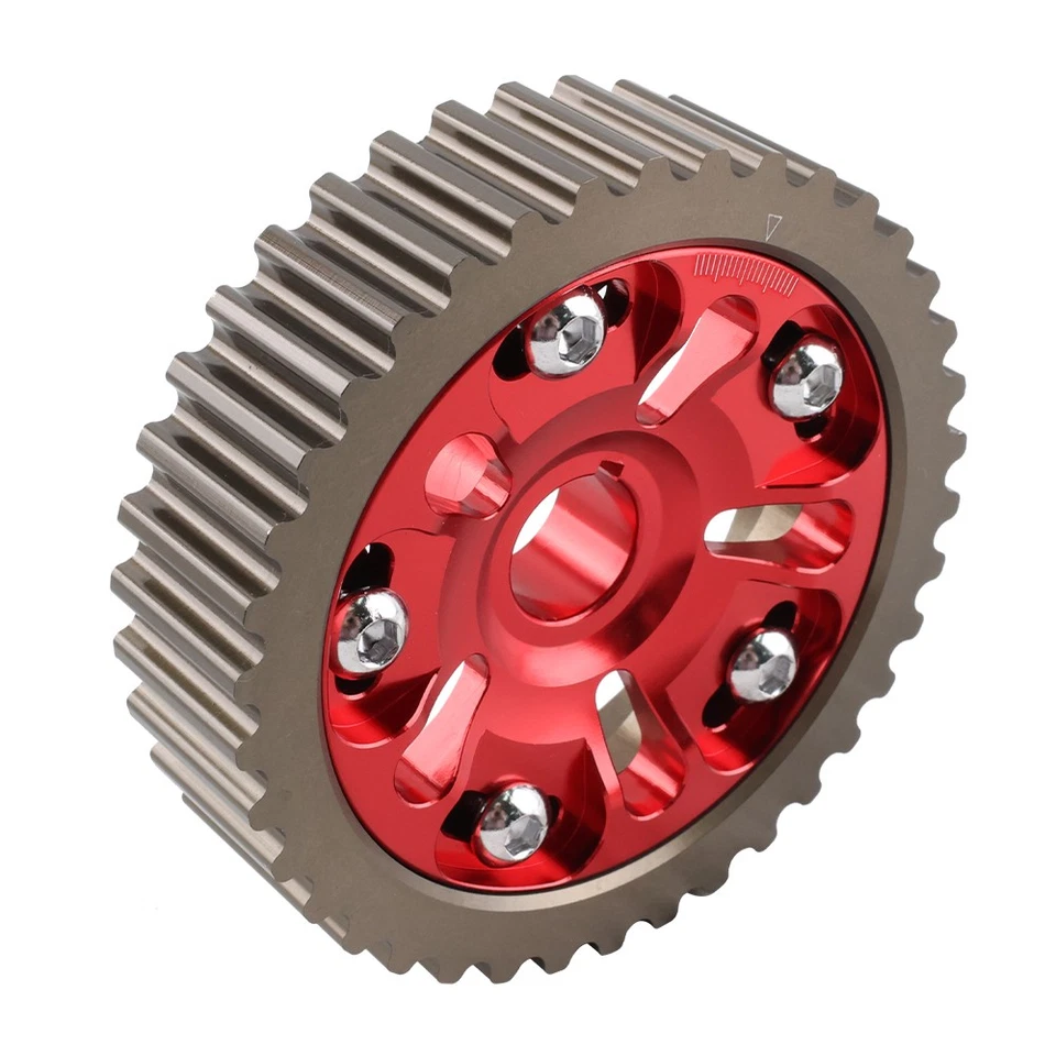 RED Adjustable Timing Gear Pulley Cam Camshaft For Honda Civic D15 CRX D16 VTEC Foto 4 de 4