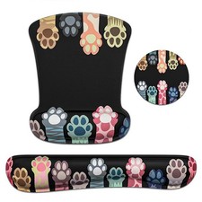 1X Mouse Pad Sets with Keyboard Wrist Rest Support, Memory Foam5986
