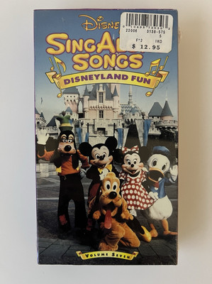 Disney Sing Along Songs Disneyland Fun NTSC VHS SEALED/BRAND NEW