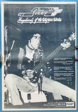 THIN LIZZY 1973 original POSTER ADVERT VAGABONDS OF  WESTERN WORLD Phil Lynott