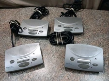 4x Radio Shack 3-Channel FM Wireless Intercom System 43-3105 Expandable System