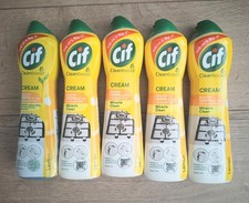 NEW ! 5 x CIF LEMON CREAM CLEANER BOTTLES 500ML CLEANBOOST 5.10 per litre