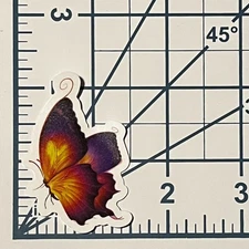 Butterfly Vinyl Sticker - Colorful Die Cut Durable Ready to Ship