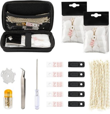 Zippo Repair Kit Replacement Cotton Flint Wick Pad Tool Accessories Set X0