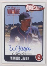 2020 Onyx Vintage Extended Blue Ink Auto /275 Wander Javier #EAWJ Auto 0sm9